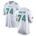 Jdoa M.Dolphins #74 Kadyn Proctor Player White Limited Home Game Stitched Jerseys