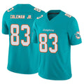 Jdoa M.Dolphins #83 Kevin Coleman Jr. Player Aqua Limited Vapor F.U.S.E. Home Game Stitched Jerseys