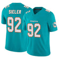 Jdoa M.Dolphins #92 Zach Sieler Player Aqua Limited Vapor F.U.S.E. Home Game Stitched Jerseys