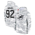 Jdoa M.Dolphins #92 Zach Sieler Player Arctic Camo Salute to Service Hoodies Limited Game Stitched Jerseys