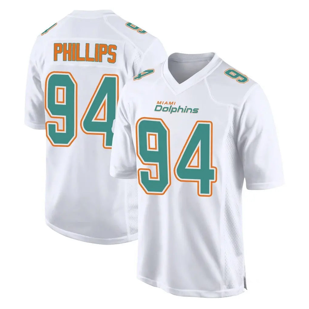 Jdoa M.Dolphins #94 Jordan Phillips Player White Fashion Home Game Stitched Jerseys