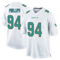 Jdoa M.Dolphins #94 Jordan Phillips Player White Home Game Stitched Jerseys