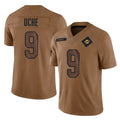 Jdoa M.Dolphins #9 Joshua Uche Player Brown Salute To Service Limited Stitched Jerseys
