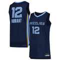 Jdoa M.Grizzlies #12 Ja Morant Navy Authentic Stitched Jerseys- Icon Edition