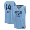 Jdoa M.Grizzlies #14 Zach Edey Light Blue Fast Break Replica Player Stitched Jerseys- Statement Edition