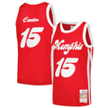 Jdoa M.Grizzlies #15 Vince Carter Mitchell & Ness Red 2015-2016 Hardwood Classics Swingman Stitched Jerseys
