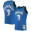Jdoa M.Timberwolves #3 Stephon Marbury Mitchell & Ness Blue 1996-1997 Hardwood Classics Swingman Stitched Jerseys