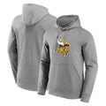 Jdoa MN.Vikings Gray LOGO Pullover Hoodies Blank Player Home Game Stitched Jerseys