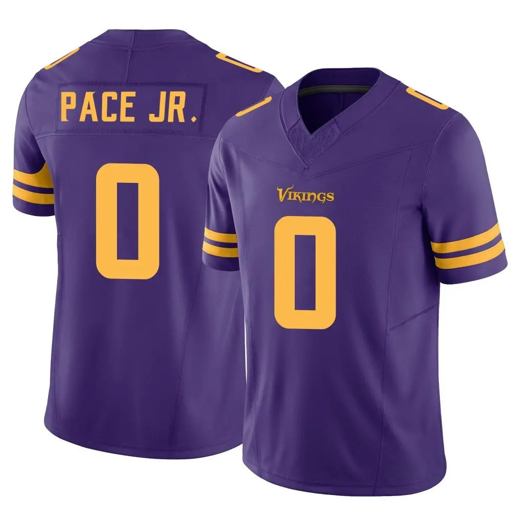 Jdoa MN.Vikings #0 Ivan Pace Jr. Player Purple Limited Alternate Vapor F.U.S.E. Home Game Stitched Jerseys