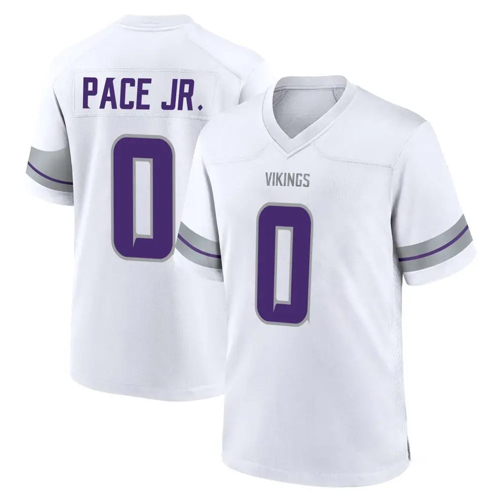 Jdoa MN.Vikings #0 Ivan Pace Jr. Player White Alternate Home Game Stitched Jerseys