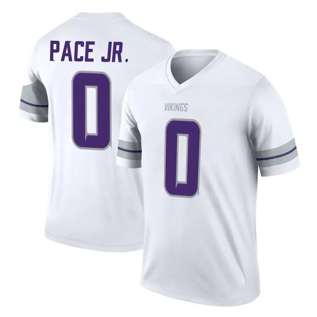 Jdoa MN.Vikings #0 Ivan Pace Jr. Player White Alternate Legend Home Game Stitched Jerseys