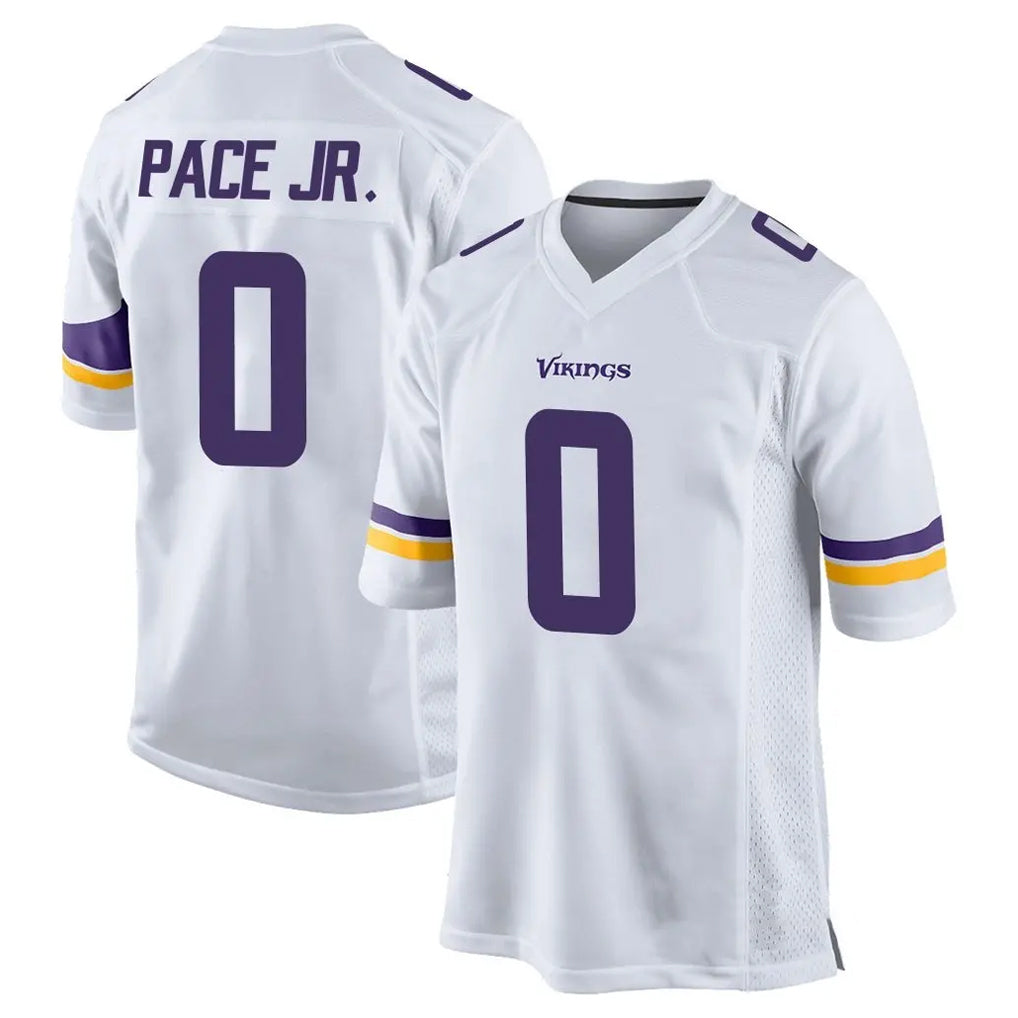 Jdoa MN.Vikings #0 Ivan Pace Jr. Player White Home Game Stitched Jerseys