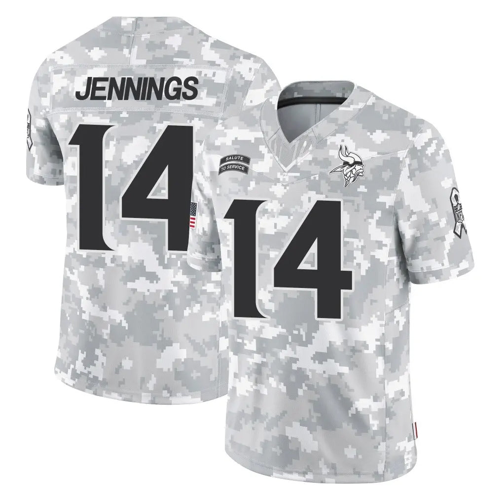 Jdoa MN.Vikings #14 Jauan Jennings Player Arctic Camo Salute To Service Limited Game Stitched Jerseys