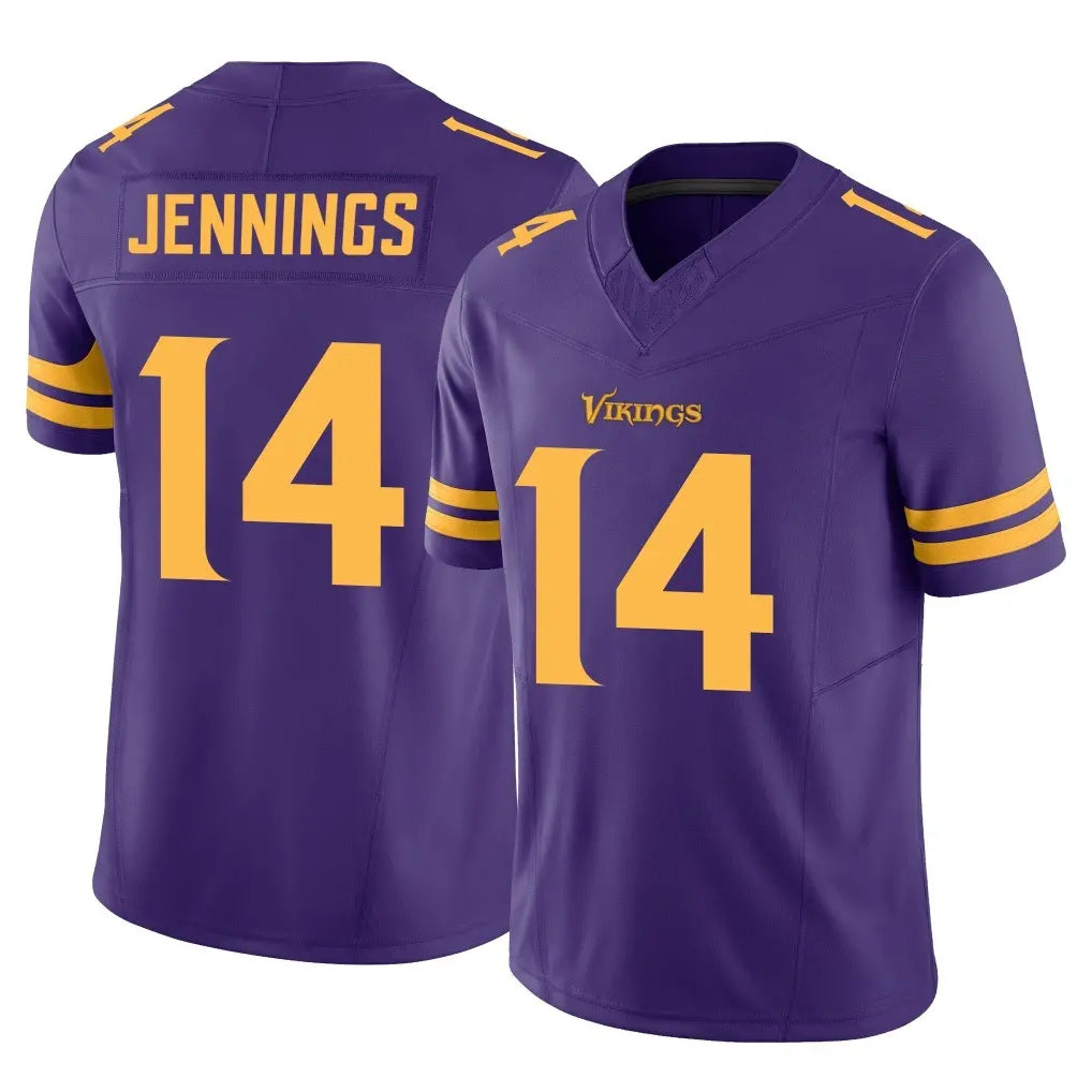 Jdoa MN.Vikings #14 Jauan Jennings Player Purple Limited Alternate Vapor F.U.S.E. Home Game Stitched Jerseys