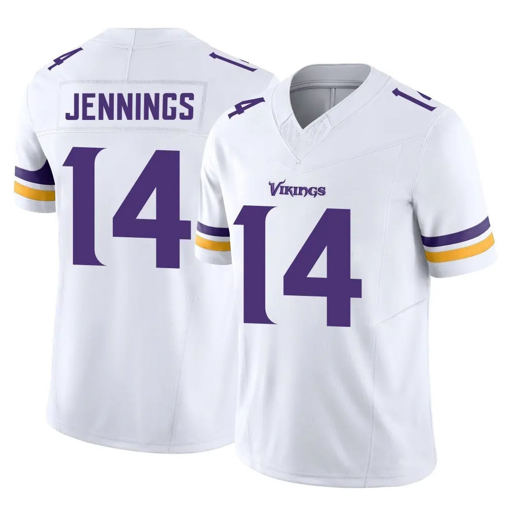 Jdoa MN.Vikings #14 Jauan Jennings Player White Limited Vapor F.U.S.E. Home Game Stitched Jerseys