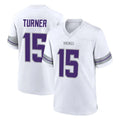 Jdoa MN.Vikings #15 Dallas Turner Player White Alternate Home Game Stitched Jerseys