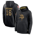 Jdoa MN.Vikings #16 Will Reichard Player Black Salute to Service Hoodies Limited Game Stitched Jerseys