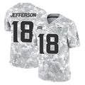 Jdoa MN.Vikings #18 Justin Jefferson Player Arctic Camo Salute To Service Limited Game Stitched Jerseys