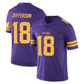 Jdoa MN.Vikings #18 Justin Jefferson Player Purple Limited Color Rush Home Game Stitched Jerseys
