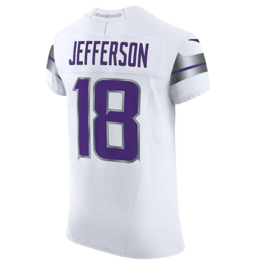 Jdoa MN.Vikings #18 Justin Jefferson White Alternate Vapor F.U.S.E. Elite Player American Stitched Jersey