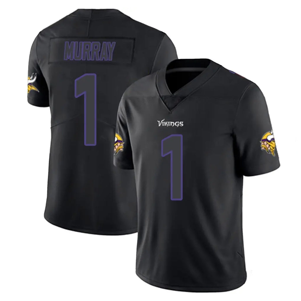 Jdoa MN.Vikings #1 Kyler Murray Player Black Impact LImited Home Game Stitched Jerseys
