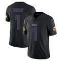 Jdoa MN.Vikings #1 Kyler Murray Player Black Impact LImited Home Game Stitched Jerseys