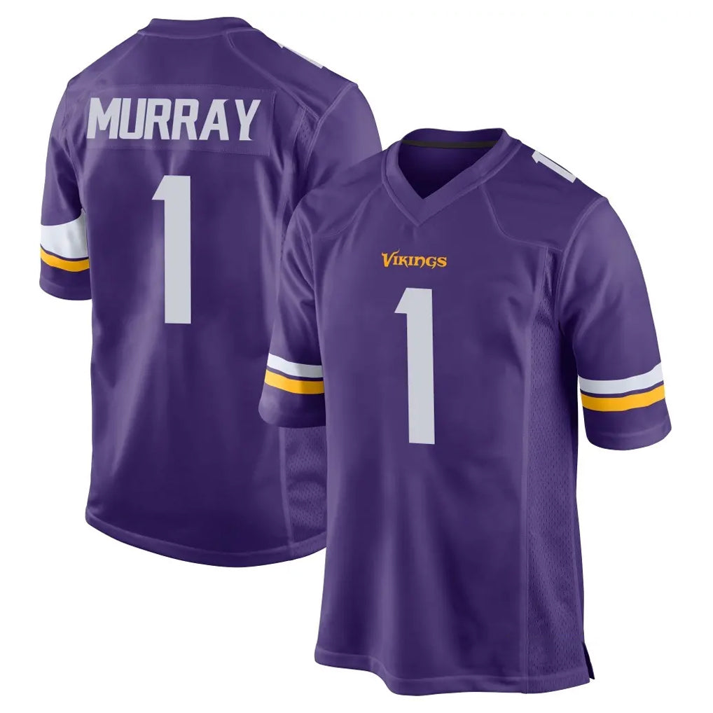 Jdoa MN.Vikings #1 Kyler Murray Player Purple Home Game Stitched Jerseys