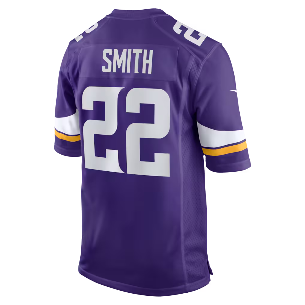 Jdoa MN.Vikings #22 Harrison Smith Purple Game Stitched Jerseys