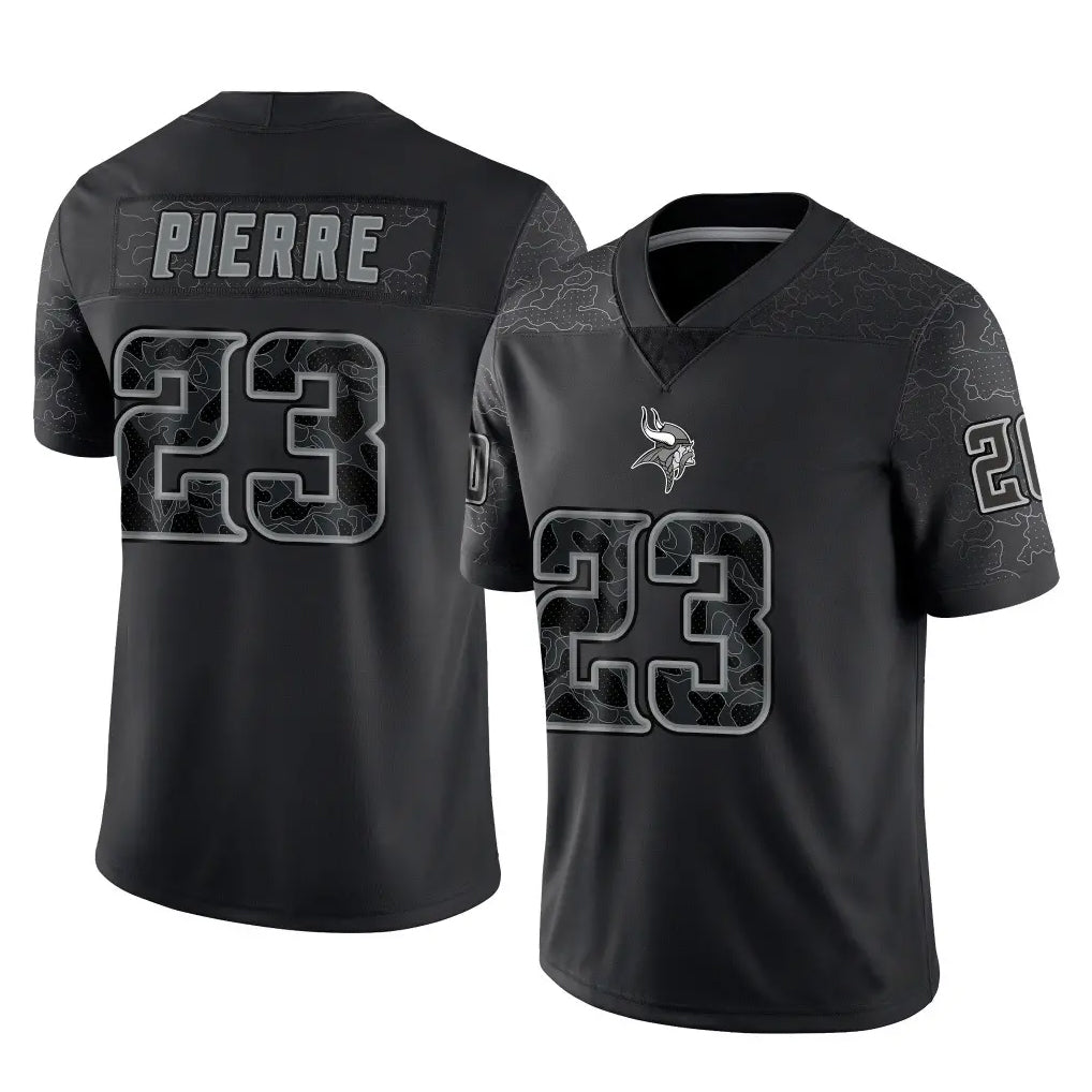 Jdoa MN.Vikings #23 James Pierre Player Black Reflective LImited Home Game Stitched Jerseys