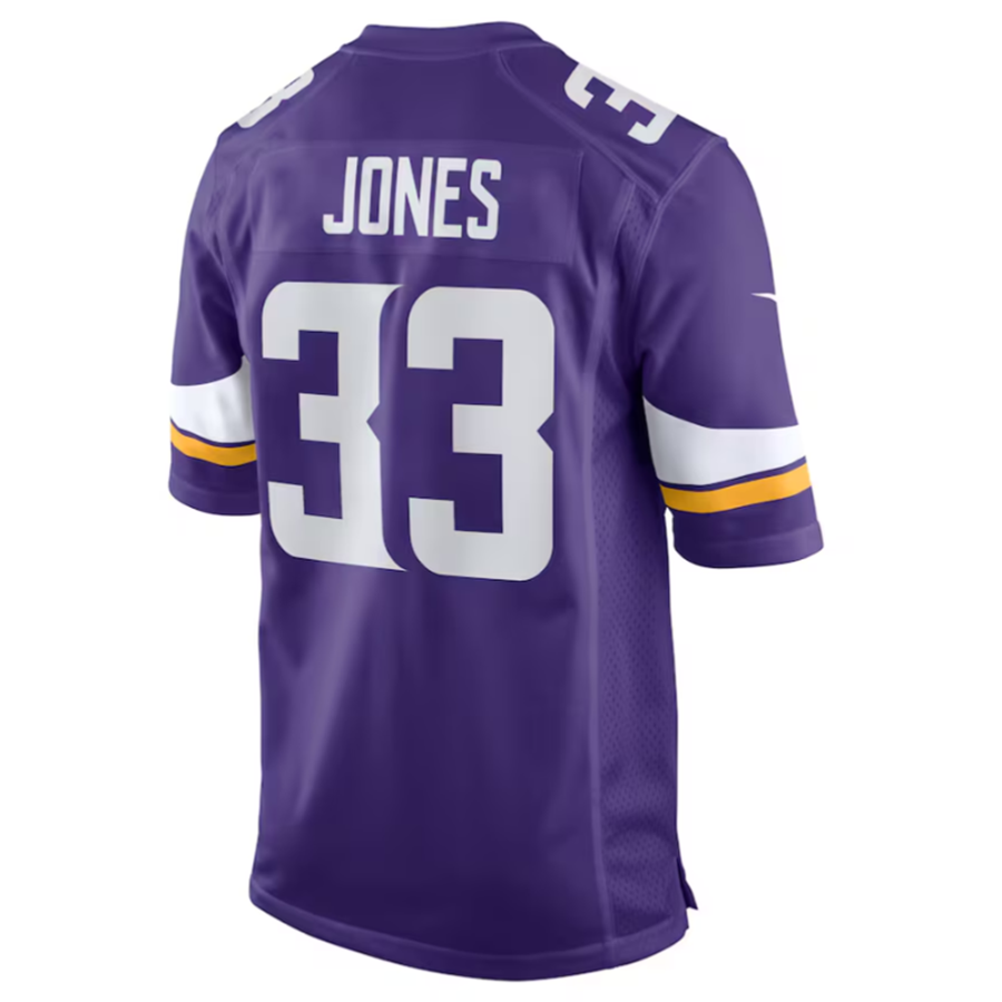Jdoa MN.Vikings #33 Aaron Jones Purple Game Player Jersey Stitched American Stitched Jersey