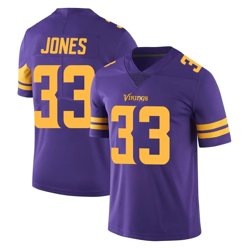 Jdoa MN.Vikings #33 Aaron Jones Sr. Player Purple Limited Color Rush Home Game Stitched Jerseys