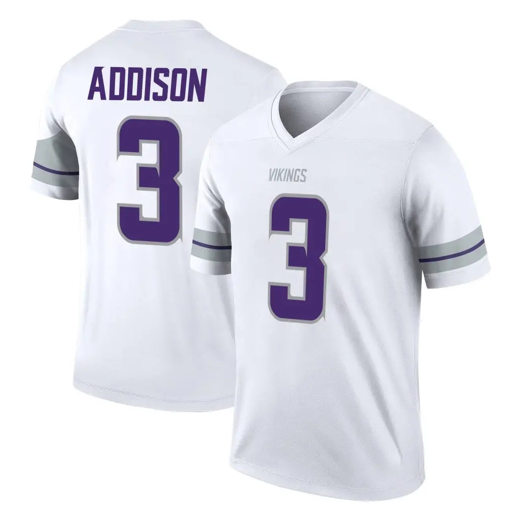 Jdoa MN.Vikings #3 Jordan Addison Player White Alternate Legend Home Game Stitched Jerseys