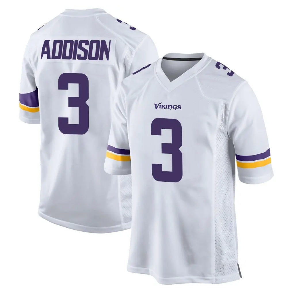 Jdoa MN.Vikings #3 Jordan Addison Player White Home Game Stitched Jerseys
