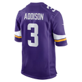 Jdoa MN.Vikings #3 Jordan Addison Purple Game Stitched Jerseys