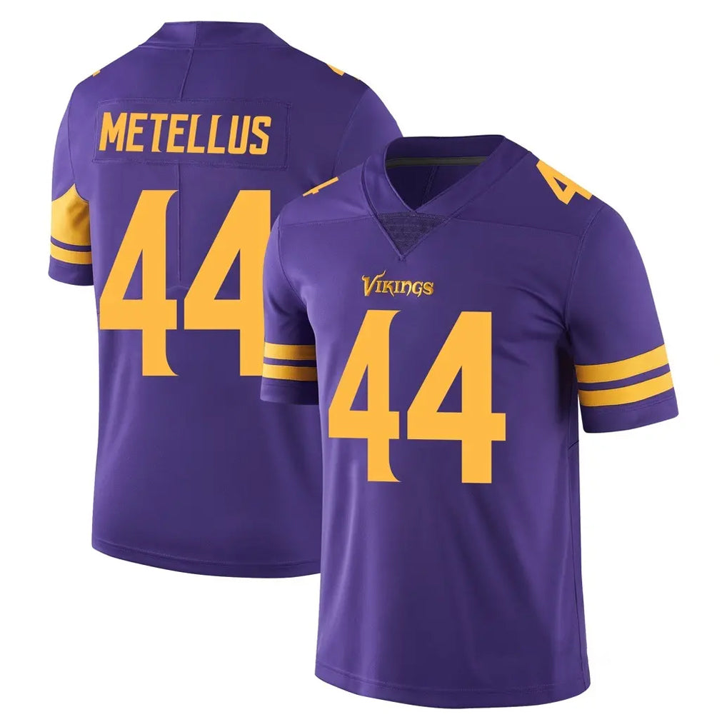 Jdoa MN.Vikings #44 Josh Metellus Player Purple Limited Color Rush Home Game Stitched Jerseys