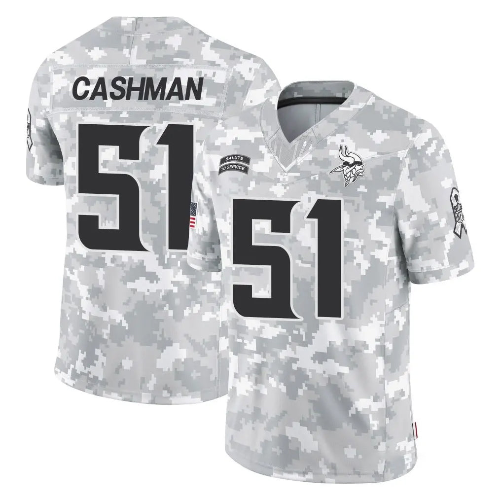 Jdoa MN.Vikings #51 Blake Cashman Player Arctic Camo Salute To Service Limited Game Stitched Jerseys