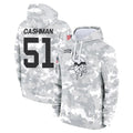 Jdoa MN.Vikings #51 Blake Cashman Player Arctic Camo Salute to Service Pullover Hoodies Limited Game Stitched Jerseys