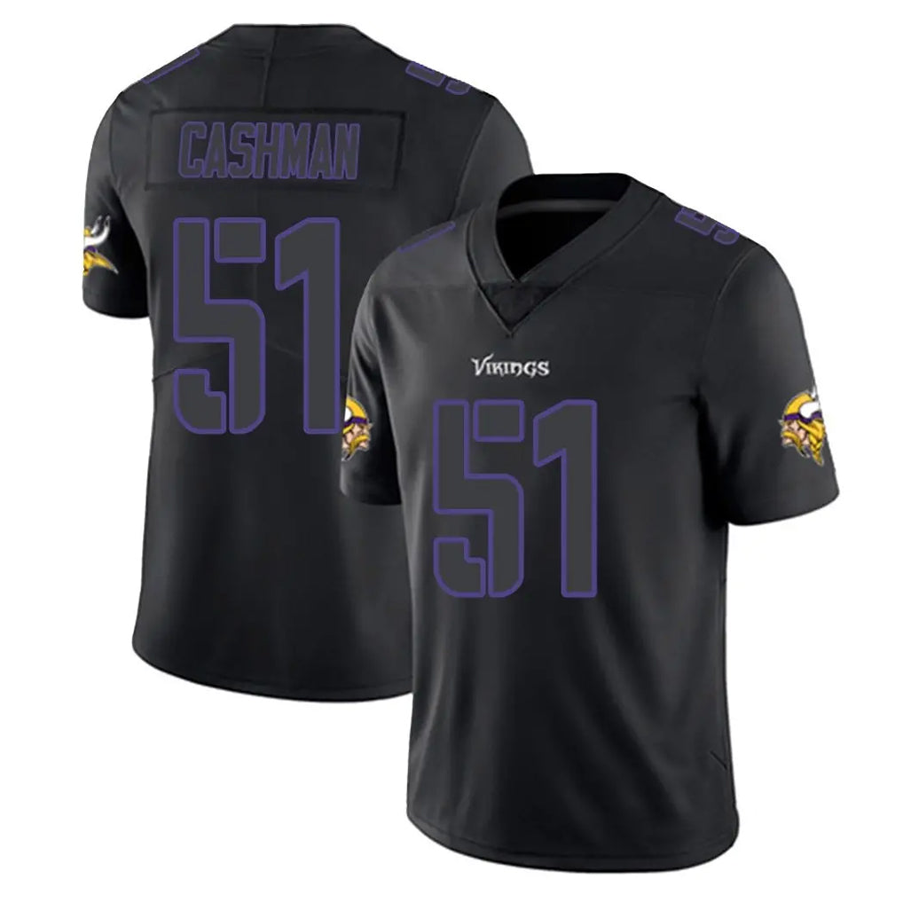 Jdoa MN.Vikings #51 Blake Cashman Player Black Impact LImited Home Game Stitched Jerseys