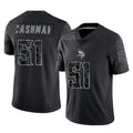 Jdoa MN.Vikings #51 Blake Cashman Player Black Reflective LImited Home Game Stitched Jerseys