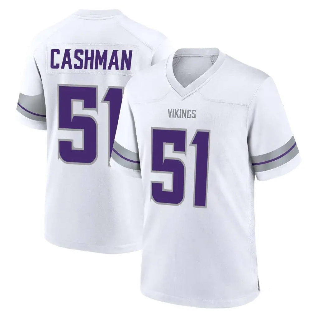 Jdoa MN.Vikings #51 Blake Cashman Player White Alternate Home Game Stitched Jerseys