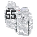 Jdoa MN.Vikings #55 Eric Wilson Player Arctic Camo Salute to Service Pullover Hoodies Limited Game Stitched Jerseys