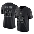 Jdoa MN.Vikings #55 Eric Wilson Player Black Reflective LImited Home Game Stitched Jerseys