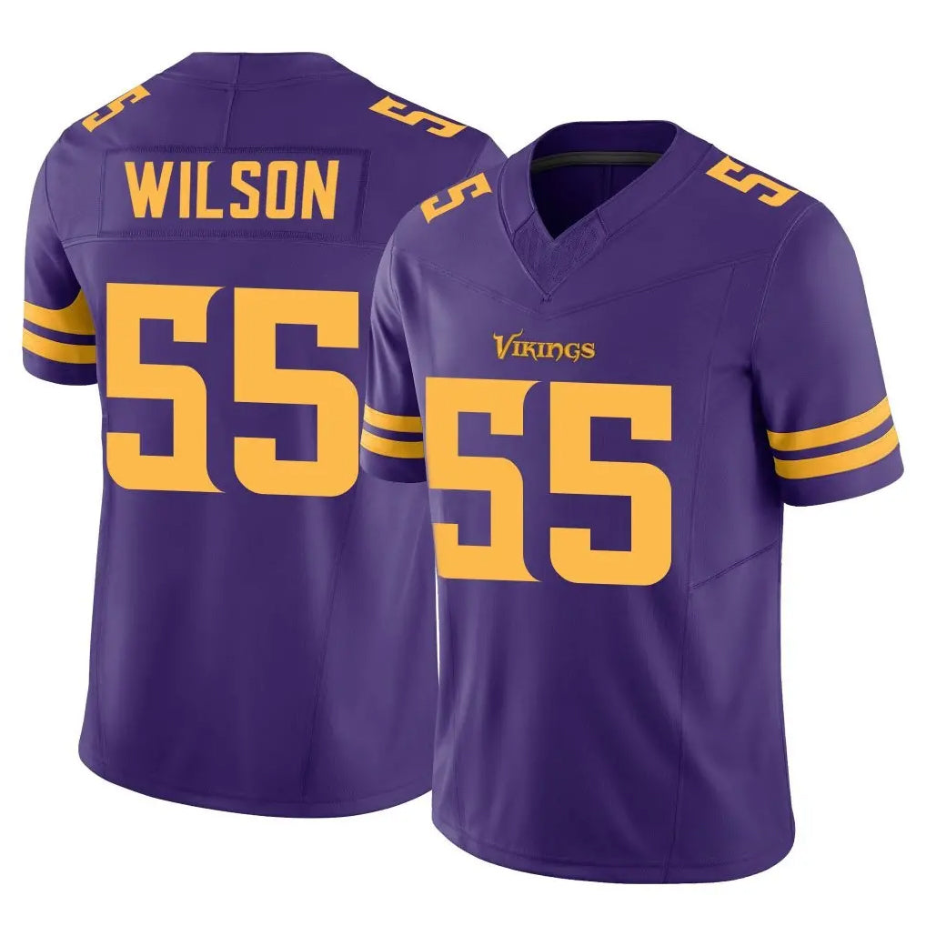 Jdoa MN.Vikings #55 Eric Wilson Player Purple Limited Alternate Vapor F.U.S.E. Home Game Stitched Jerseys