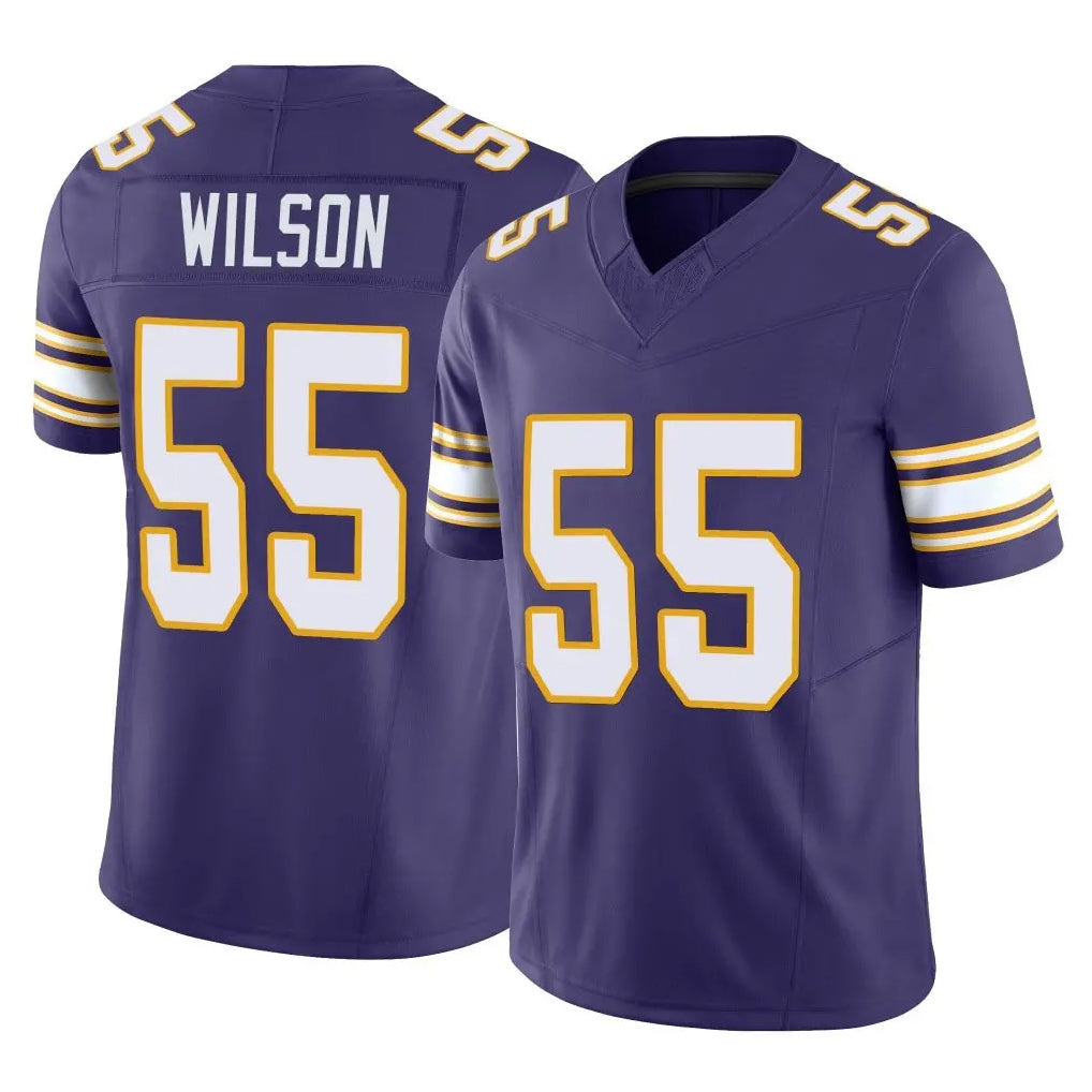 Jdoa MN.Vikings #55 Eric Wilson Player Purple Limited Classic Vapor F.U.S.E. Home Game Stitched Jerseys