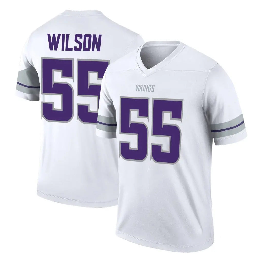 Jdoa MN.Vikings #55 Eric Wilson Player White Alternate Legend Home Game Stitched Jerseys