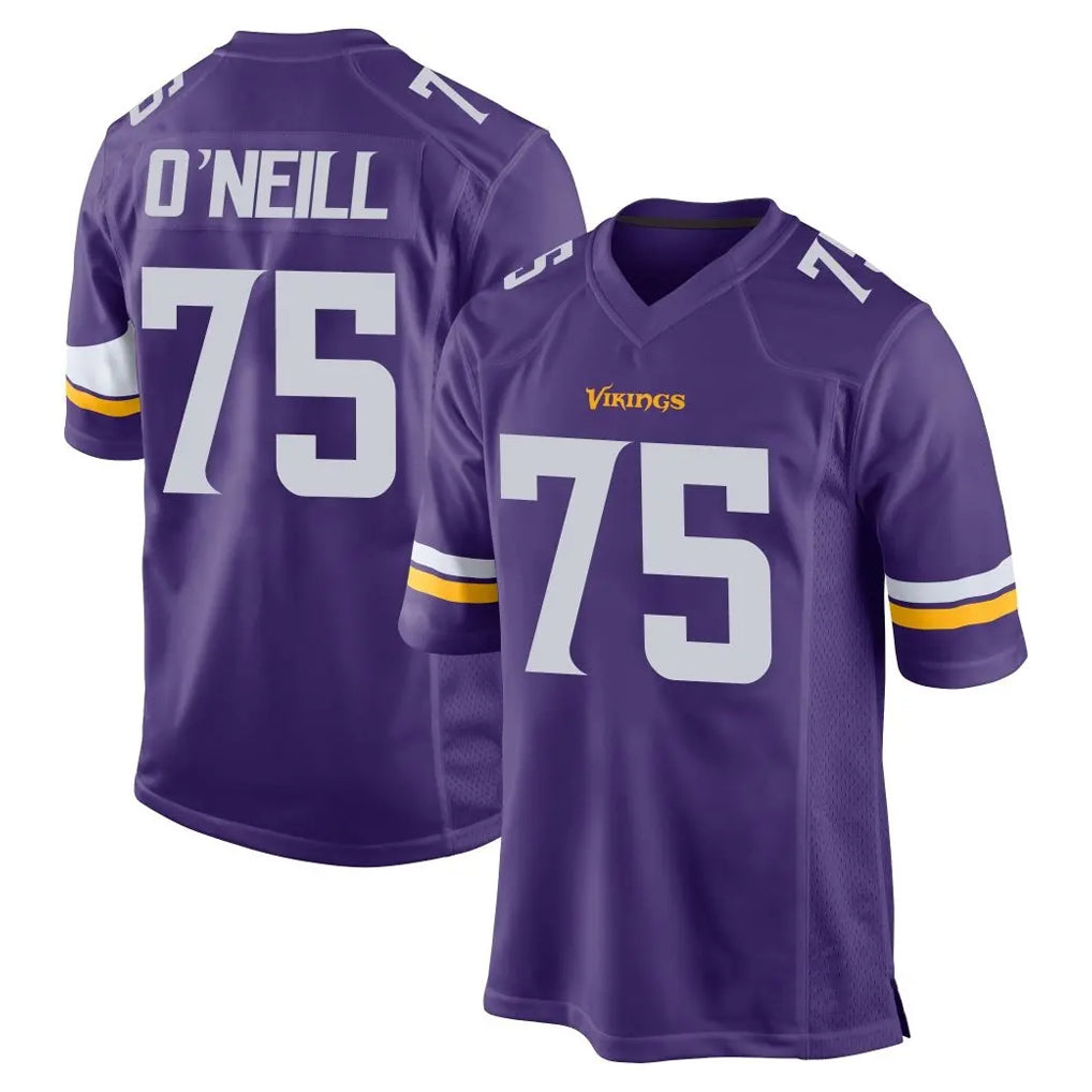 Jdoa MN.Vikings #75 Brian O'Neill Player Purple Home Game Stitched Jerseys