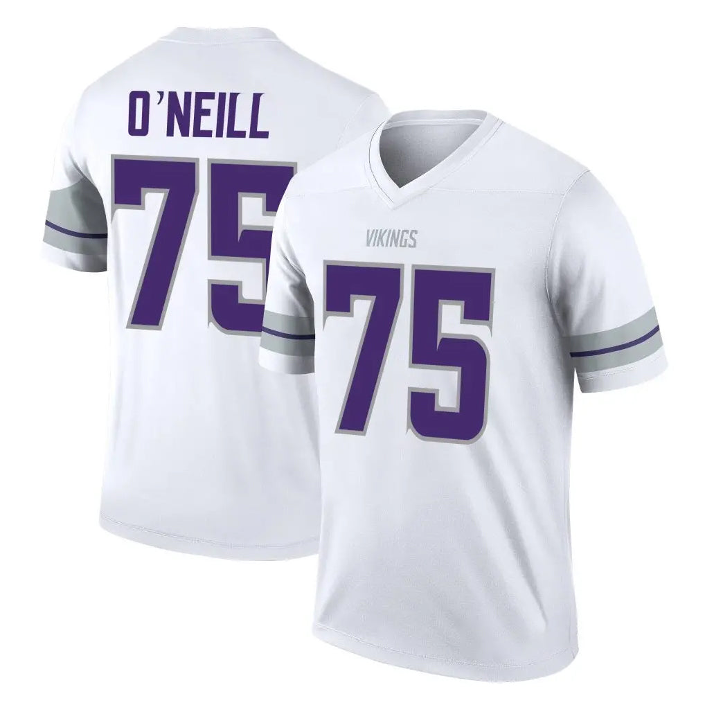 Jdoa MN.Vikings #75 Brian O'Neill Player White Alternate Legend Home Game Stitched Jerseys