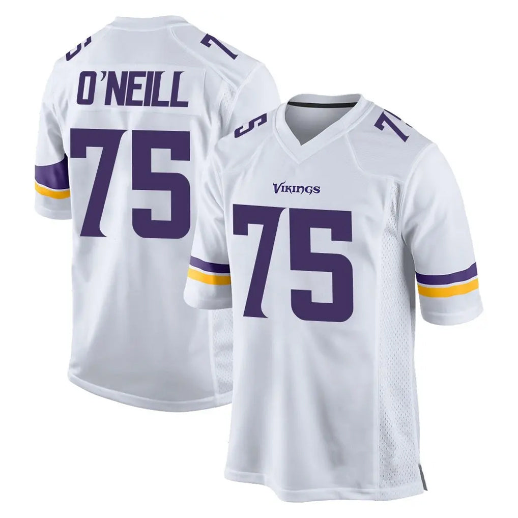 Jdoa MN.Vikings #75 Brian O'Neill Player White Home Game Stitched Jerseys