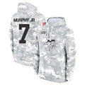 Jdoa MN.Vikings #7 Byron Murphy Jr. Player Arctic Camo Salute to Service Pullover Hoodies Limited Game Stitched Jerseys
