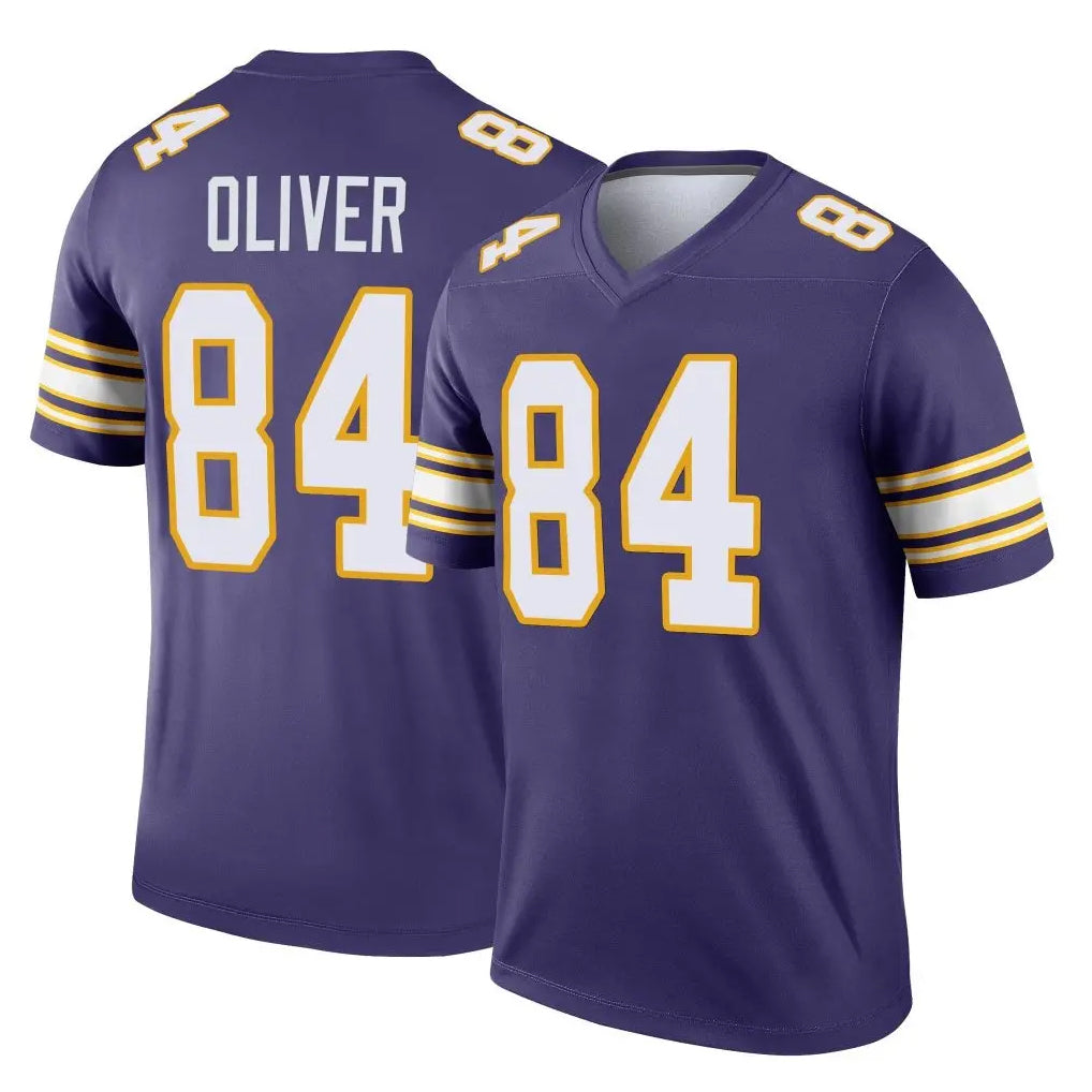 Jdoa MN.Vikings #84 Josh Oliver Player Purple Limited Classic Home Game Stitched Jerseys